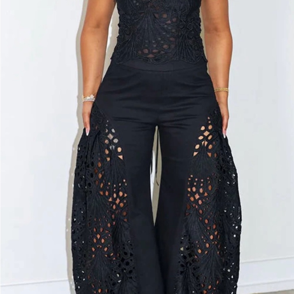 Elegant Black Lace Jumpsuit